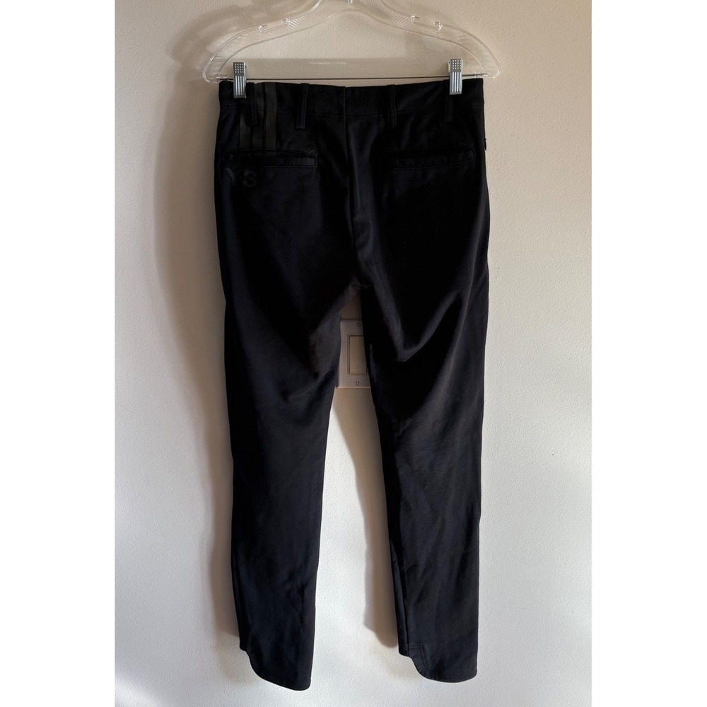 Adidas Y-3 Yohji Yamamoto Black Cropped Track Pants Womens Size Small - Picture 2 of 5